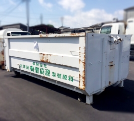 古紙回収コンテナ